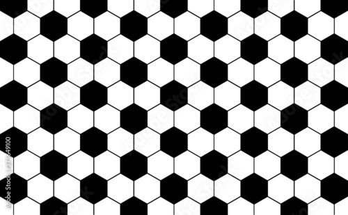 Empty football net or  soccer goal net pattern. Flat vector background. Play team sport. Honeycomb pattern