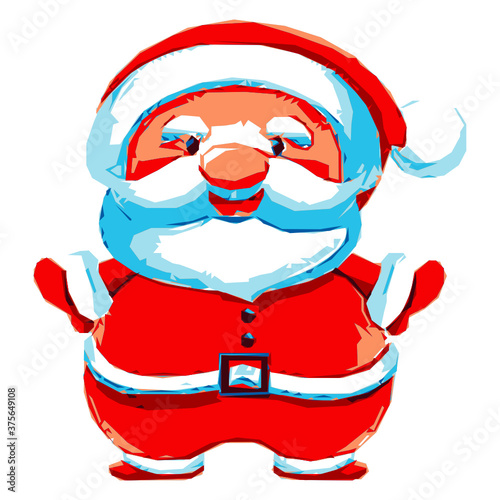 Vector svg Santa claus red suit christmas