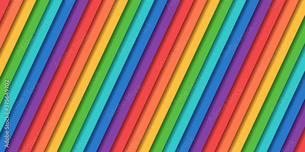Abstract rainbow of colored lines Abstract rainbow of colored lines