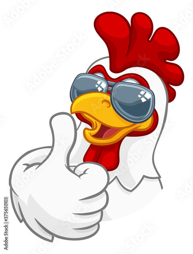 A chicken rooster cockerel ...
