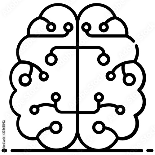 
Trendy vector design of cybernetics icon