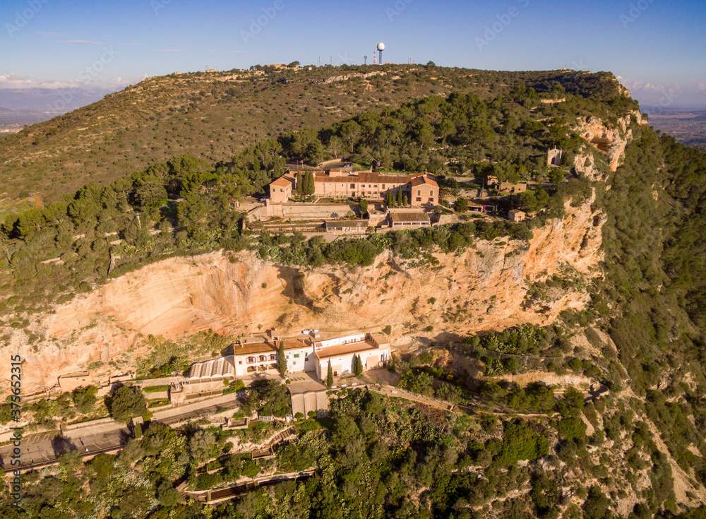 Sanctuaries of Gracia and Sant Honorat, Puig de Randa, Algaida, Mallorca, balearic islands, spain, europe