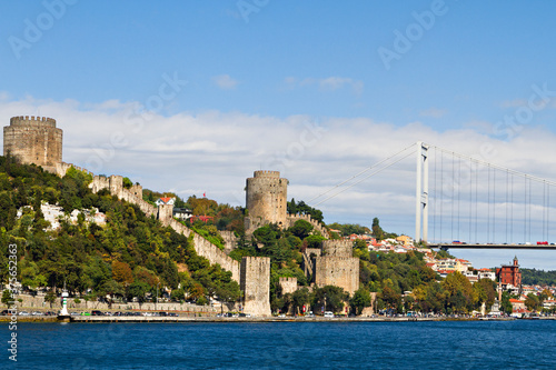 Rumelihisari Fortress along the Bosphorus in Istanbul, Turkey
