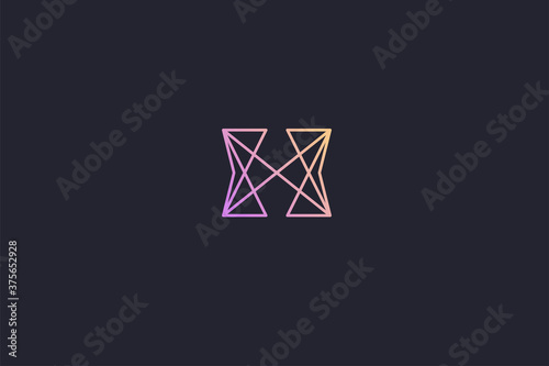 Technology Letter H Logo Abstract Whimsical Monogram