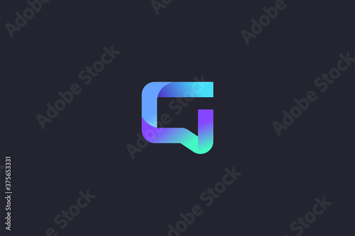 Technology Letter G Logo Abstract Whimsical Monogram