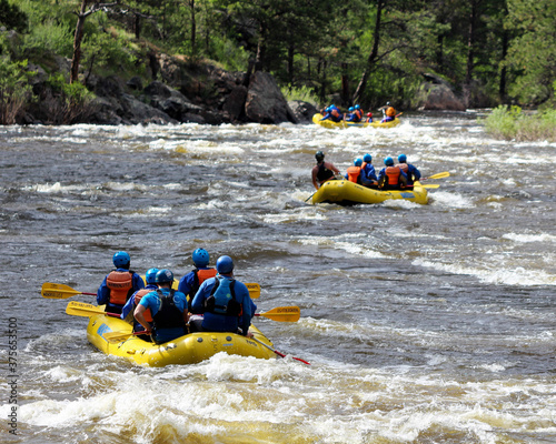 rafters on the river