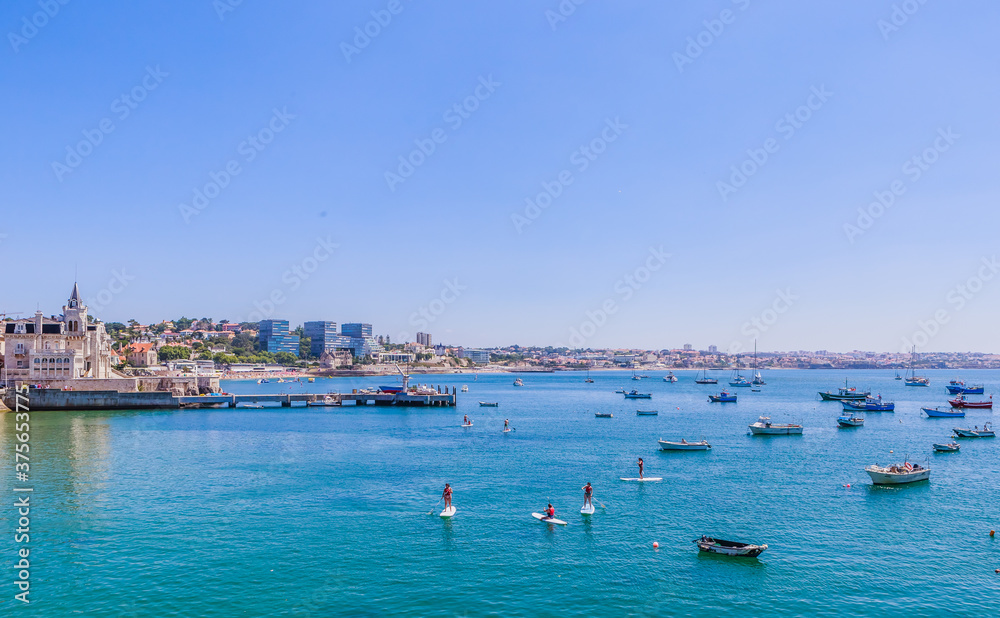 Bay of Cascais, a Portuguese coastal town 30 km west of Lisbon