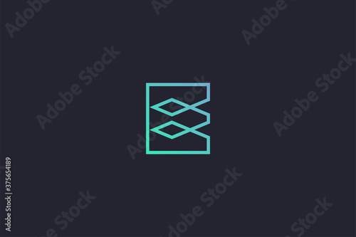 Technology Letter E Logo Abstract Whimsical Monogram © boglyph