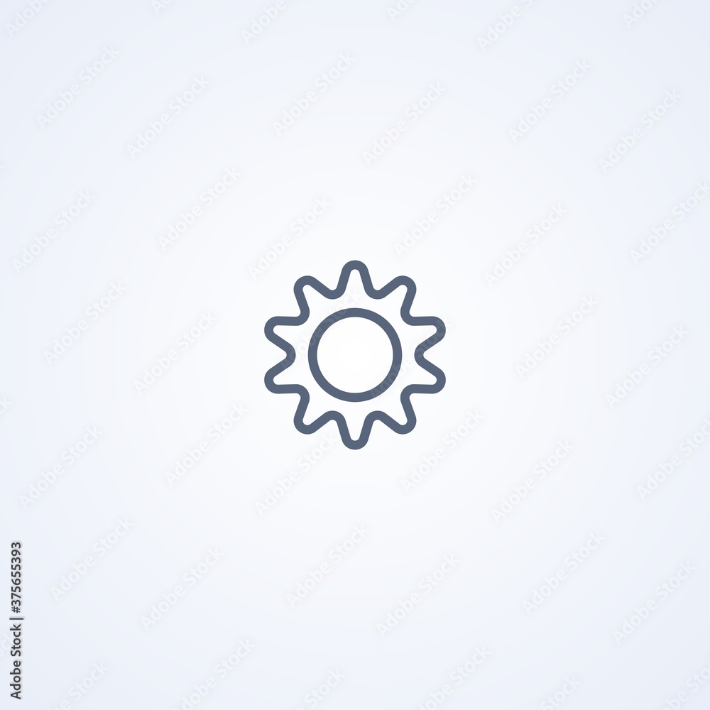 Sunny, vector best gray line icon Sunny, vector best gray line icon