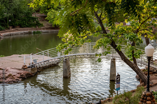 Medicine Park in the Wichita Mountains. Medicen creek and the swimming area