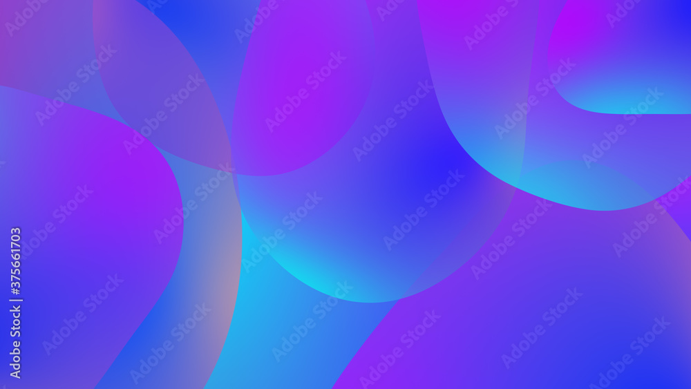 Obraz premium Abstract gradient geometric background. Fluid shapes and colorful graphic design.