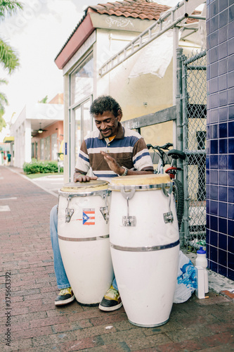 Conga Player in Miami photo