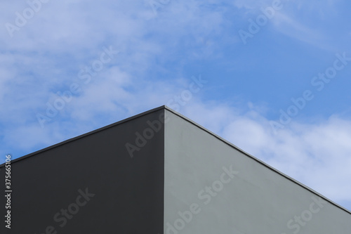 modern building against blue sky