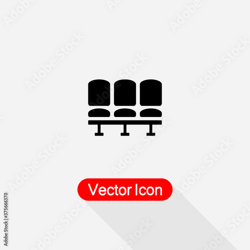 Airport Seat Icon Vector Illustration Eps10