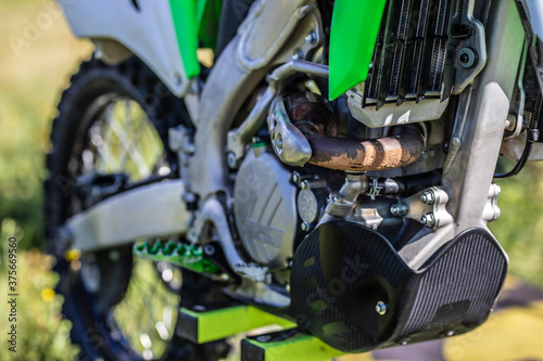 Motorcross Motorrad Vollcross sauber gereinigt