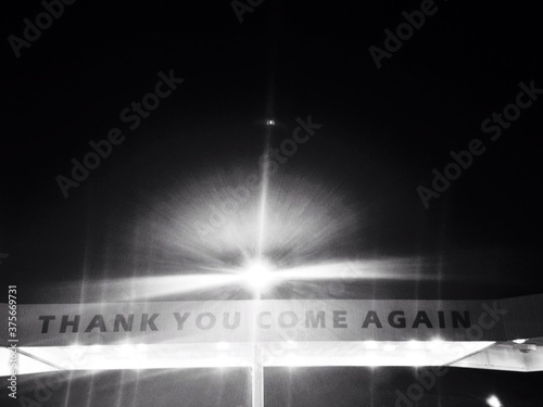 thank you come again sign