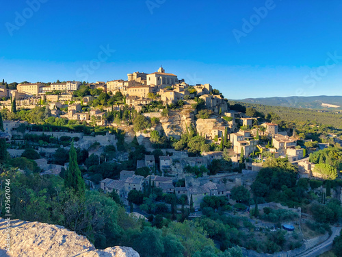 view of Gordes a beautiful village in high Provence