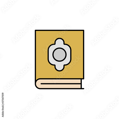 quran, death outline icon. detailed set of death illustrations icons. can be used for web, logo, mobile app, UI, UX