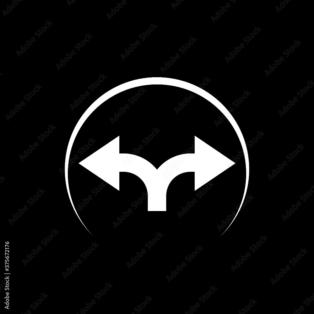 Pointer symbol icon isolated on dark background Pointer symbol icon isolated on dark background