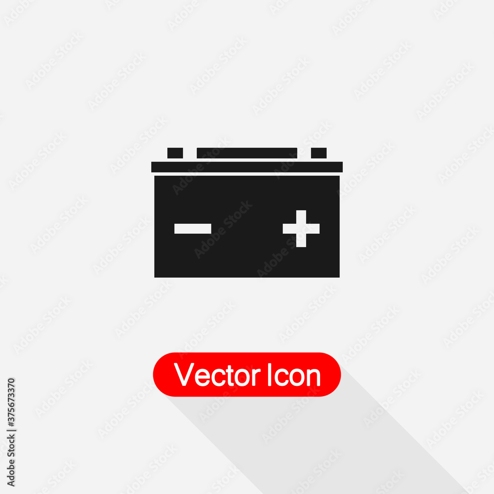 Car Battery Icon Vector Illustration Eps10 Car Battery Icon Vector Illustration Eps10