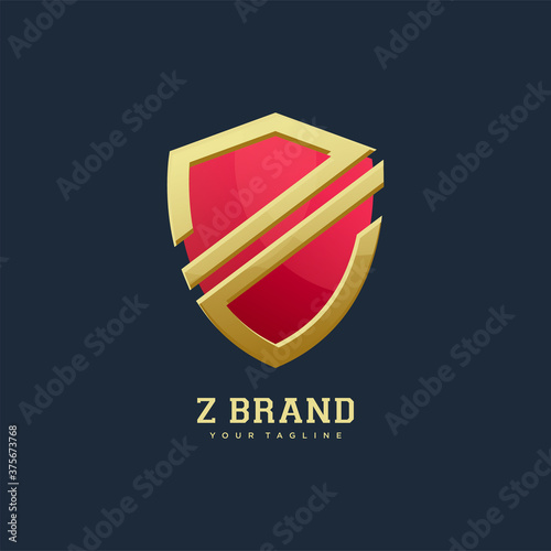 shield emblem z font crown symbol