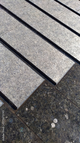 Decorative finishing of paving of street fountain