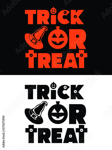  Trick or treat t-shirt design. Halloween t-shirt design