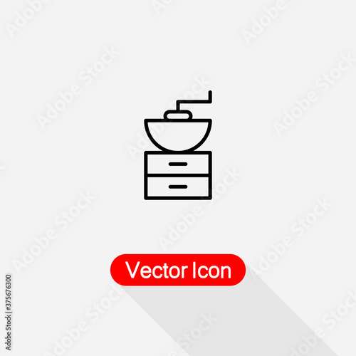 Coffee Grinder Icon Vector Illustration Eps10