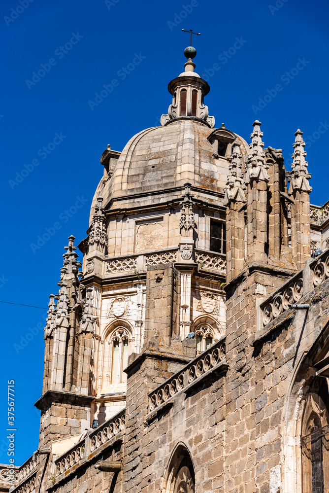The cathedral of Toledo in Castilla La Mancha, Spain