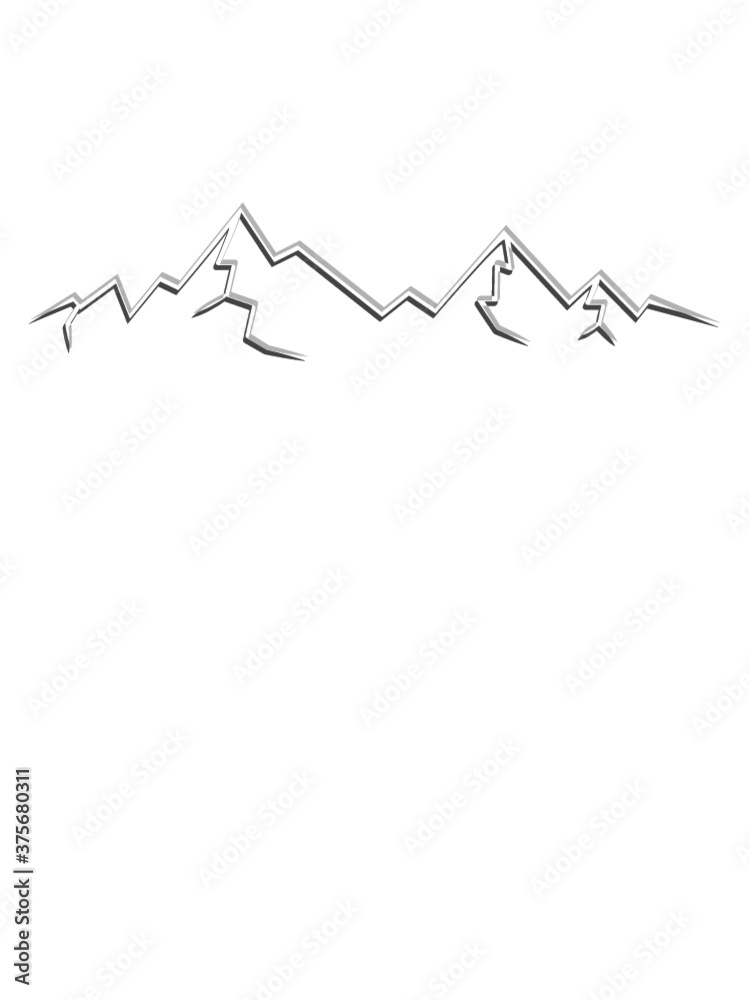 Wandern Berge Silhouette Wandern Berge Silhouette