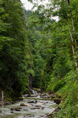 Breitachklamm gorge in the Allgaeu Alps  Bavaria  Germany