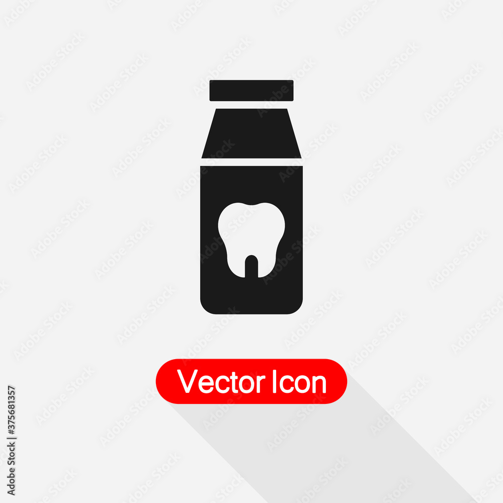 Dental Pills Bottle Icon Vector Illustration Eps10 Dental Pills Bottle Icon Vector Illustration Eps10