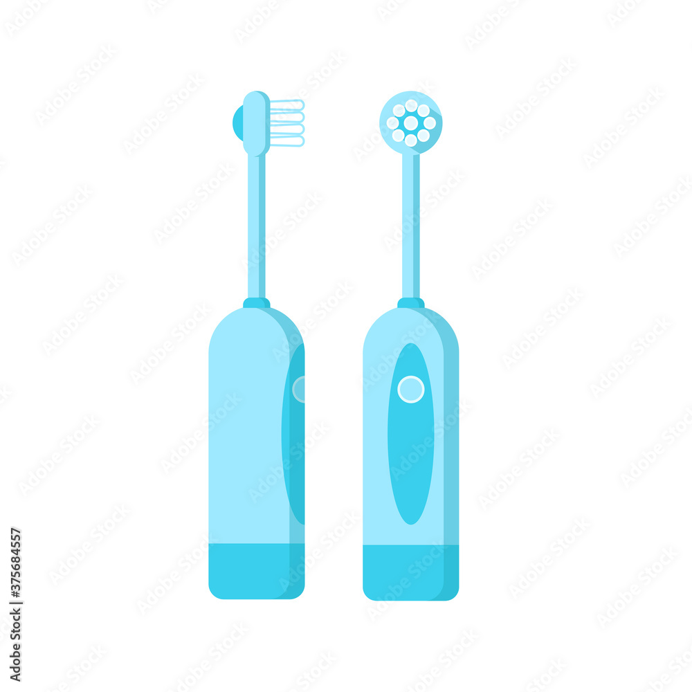 Electric toothbrushes icon isolated on white background. Vector flat illustration for web design. Electric toothbrushes icon isolated on white background. Vector flat illustration for web design.