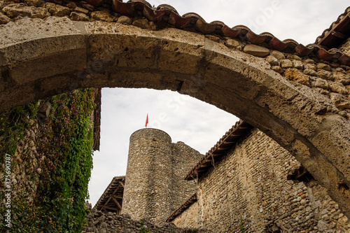 Old castle in the old town of Pérouges