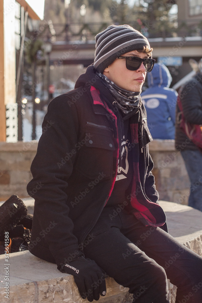tourist in Beaver Creek Colorado tourist in Beaver Creek Colorado