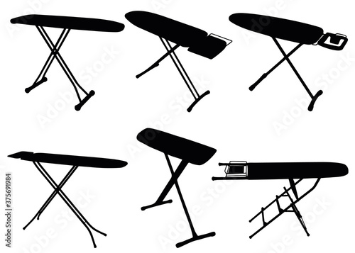 Ironing boards in the set.