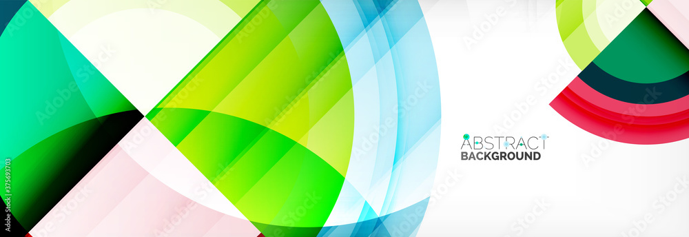 Round shapes, triangles and circles. Modern abstract background Round shapes, triangles and circles. Modern abstract background