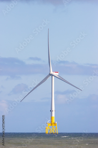 Offshore wind turbine, part of a windfarm
