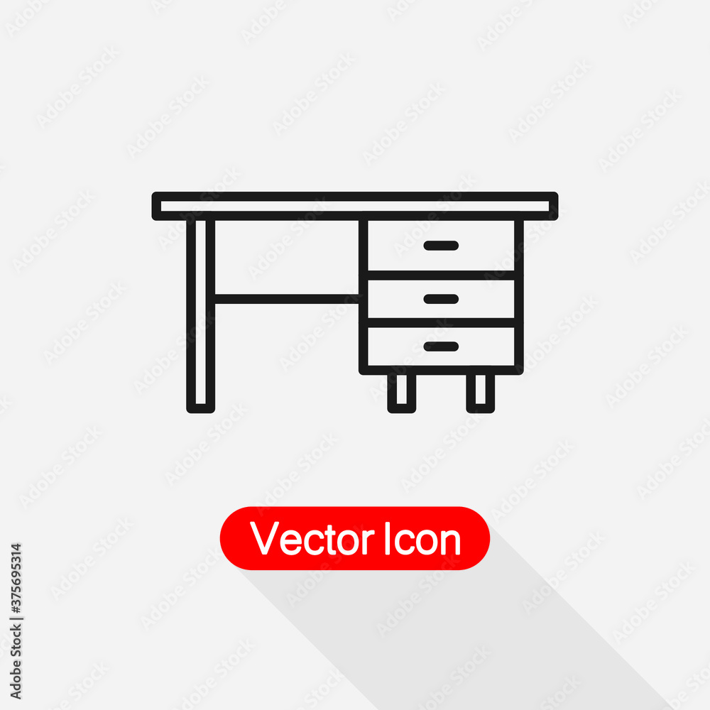 Office Desk Icon vector illustration Eps10 Office Desk Icon vector illustration Eps10