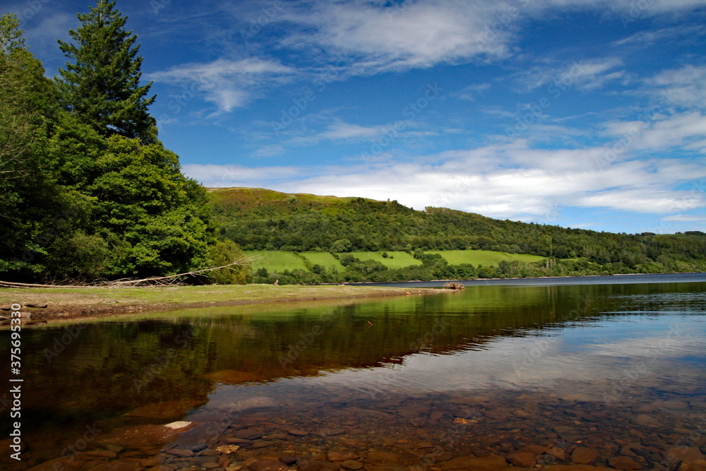 A view of Lake Vyrnwy in North Wales