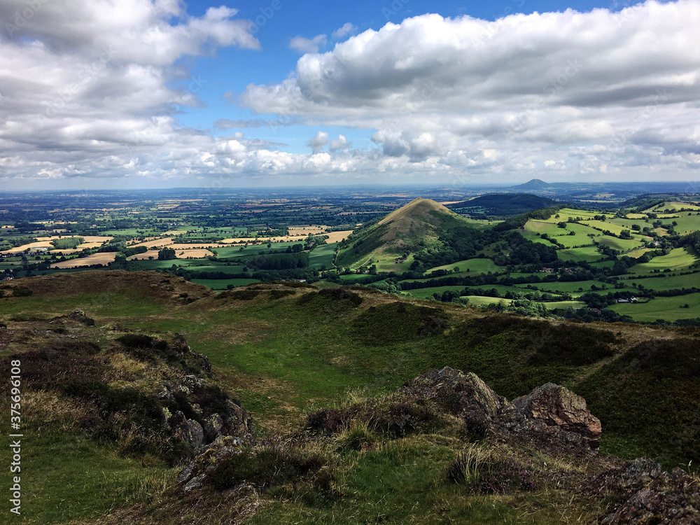 A view of the Shropshire Countryside near the Caradoc A view of the Shropshire Countryside near the Caradoc