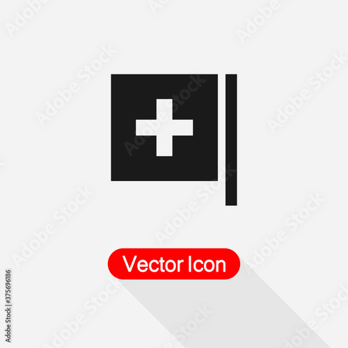 Pharmacy Signboard Icon, Hospital Icon vector illustration Eps10