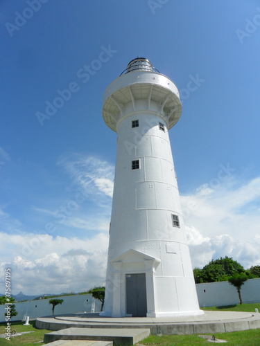 Sunny view of the Eluanbi Lighthouse in Kenting National Park