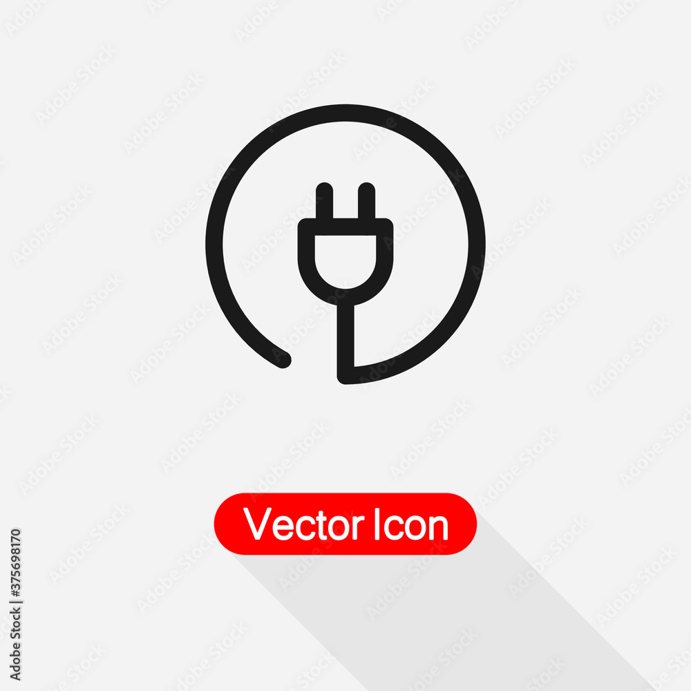 Obraz premium Plug Sockets Icon vector illustration Eps10
