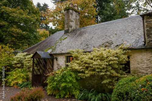 Gardener's cottage on the Traquair House estate, Innerleithen, Scottish Borders, UK photo