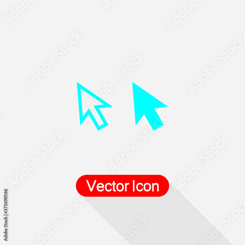 Free Download Pointer Icon, Cursor Icon vector illustration Eps10 - GFXLoad