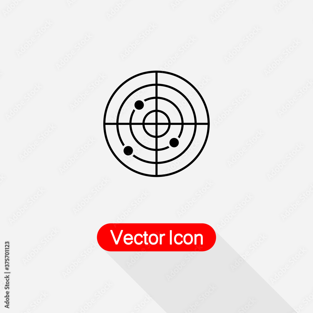 Radar Icon vector illustration Eps10 Radar Icon vector illustration Eps10