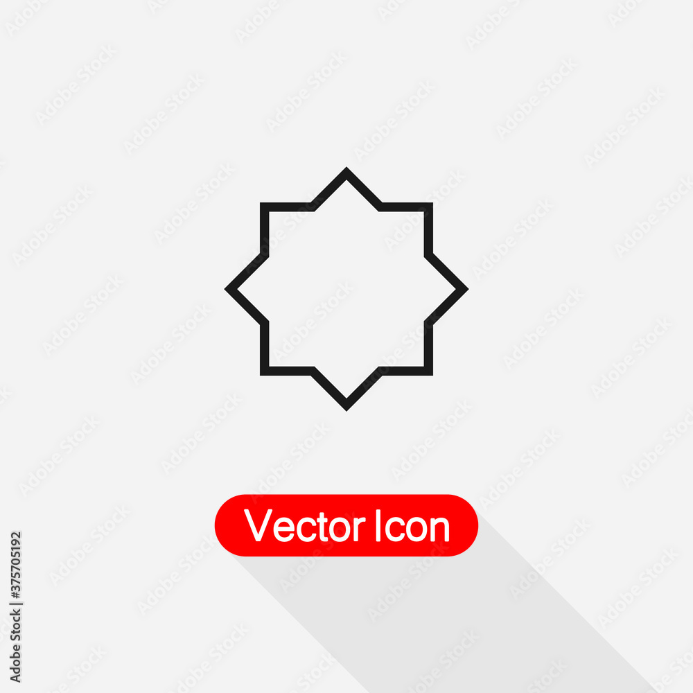 Rub el hizb Icon Vector Illustration Eps10