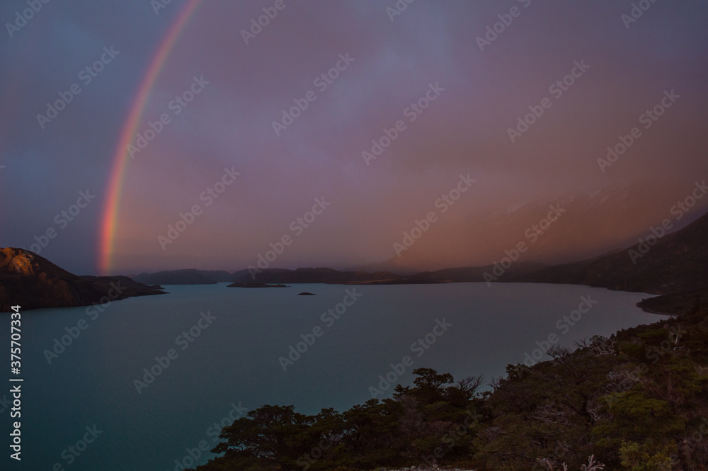 Morning View from Las Torres del Paine. Chile Morning View from Las Torres del Paine. Chile