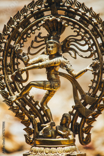 Statue of Hindu god Shiva as Nataraja Lord of Dance. India photo